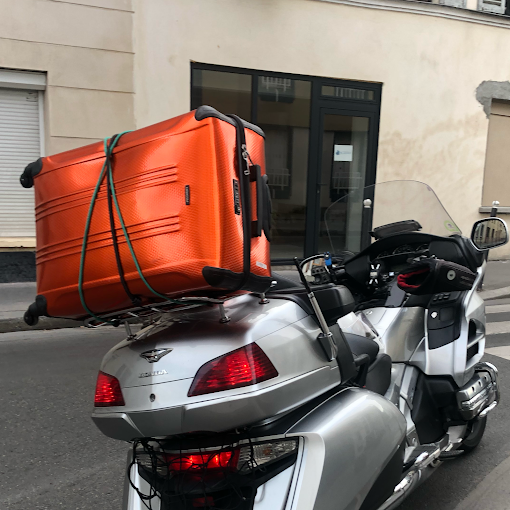 Une moto d'un de nos pilotes de chez Paris Amplitude